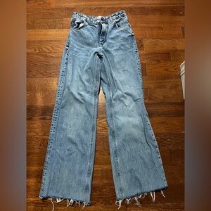Zara Light Blue Flare & Wide Leg Jeans